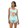 Pokémon Pikachu & Jigglypuff Group Shot Women's Racer Tank & Dolphin Shorts Sleep Set - 3 of 4