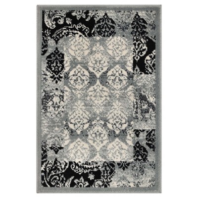 Modern Damask Indoor Area Rug or Runner by Blue Nile Mills