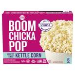 Angie's Boomchickapop Lightly Sweet Kettle Corn Microwave Popcorn - 6ct