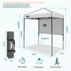EAGLE PEAK 6'x4'Instant Pop Up Canopy with Adjustable Sun Wall - 3 of 4