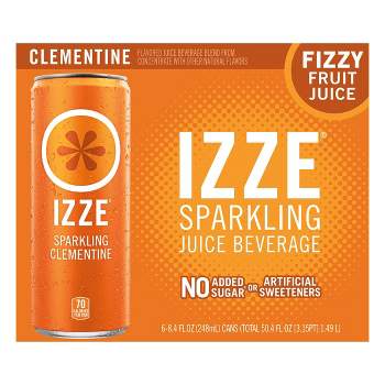 IZZE Clementine Sparkling Juice - 6pk/8.4 fl oz Cans