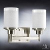Urban Ambiance Luxury Contemporary Bathroom Vanity Light,  9.5"H x 13"W,  Brushed Nickel Finish, UHP2010 - 3 of 4