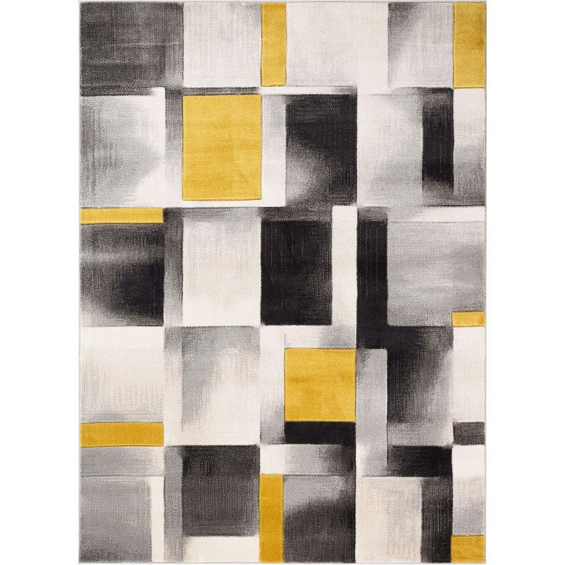 Well Woven Lane Modern Geometric Boxes Squares Area Rug, 1 of 10