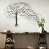 LuxenHome Black Metal Windy Tree Wall Decor - 2 of 4