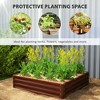 Galvanized Raised Garden Bed, 4' x 4' x 1' Metal Planter Box, for Growing Vegetables, Flowers, Herbs, Succulents - 4 of 4