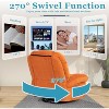 DYHOME Power Recliner Chair for Adults, Swivel Rocking Recliner Chairs with Massage and Heated, Soft Fabric Single Reclining Sofa, with USB Port - 4 of 4