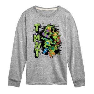 Boys' - Teenage Mutant Ninja Turtles - Skateboards Long Sleeve Graphic T-Shirt - 1 of 4