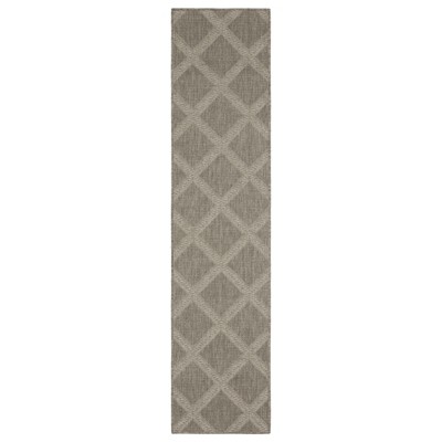 Oriental Weavers Caicos CA02N Grey/ Light Grey Indoor/Outdoor Area Rug - 1'10" x 7'6"