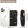 FATMOON Women’s Wallet - Stylish RFID Blocking Travel & Everyday Slim Wallet with 14 Card Slots, 4 ID Windows, Zip Coin Pocket - Vegan Leather - 3 of 4