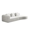 123" Corduroy Deep Modular Curved Sectional Sofa, No Assembly - 4 of 4