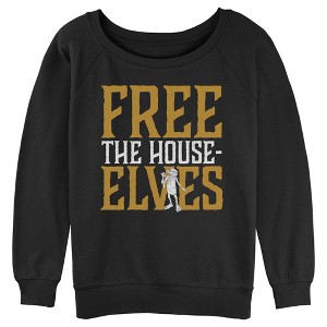 Juniors Womens Harry Potter Dobby Free House-Elves Sweatshirt - 1 of 3
