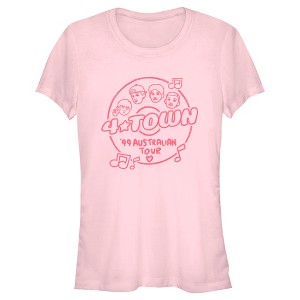 Juniors Womens Turning Red 4*Town '99 Australian Tour Badge T-Shirt - 1 of 4