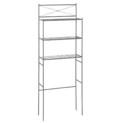 Spacesaver Over the Toilet Etagere Brushed Nickel - Zenna Home