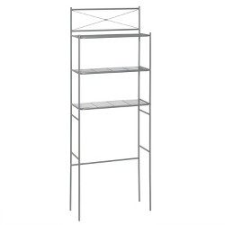 Spacesaver Over The Toilet Etagere Brushed Nickel Zenna Home Target