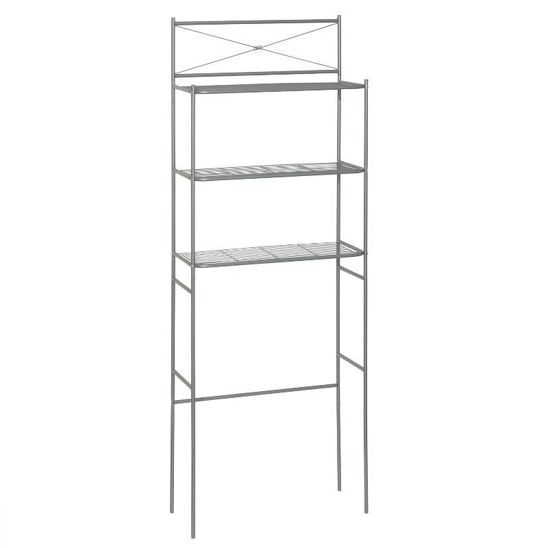 Spacesaver Over the Toilet Etagere Brushed Nickel - Zenna Home, 1 of 8
