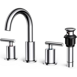 Mixxidea Bathroom Faucet 3 Hole, 8" Chrome - 1 of 3