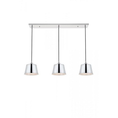 Elegant Lighting Nota 3 light chrome Pendant
