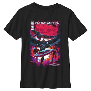Boy's Captain America: Brave New World New Team Comic Book Cover T-Shirt - 1 of 4