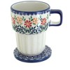 Blue Rose Polish Pottery K131 Manufaktura Large Mug with Lid - 2 of 3