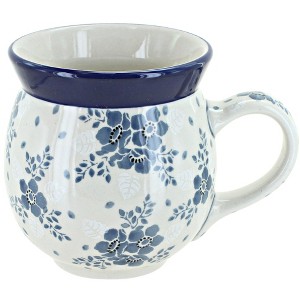 Blue Rose Polish Pottery Ceramika Artystyczna Bubble Mug - 1 of 2