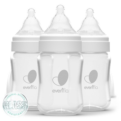 Evenflo Feeding Classic Clear Plastic Baby Bottles - 8oz : Target