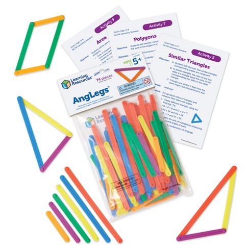 Learning Resources Anglegs, Protractor, 72 Pieces, Ages 5+ : Target