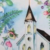 Evergreen Easter Church with Flowers Garden Suede Flag- 12.5 x 18 Inches Outdoor Decor - 3 of 4