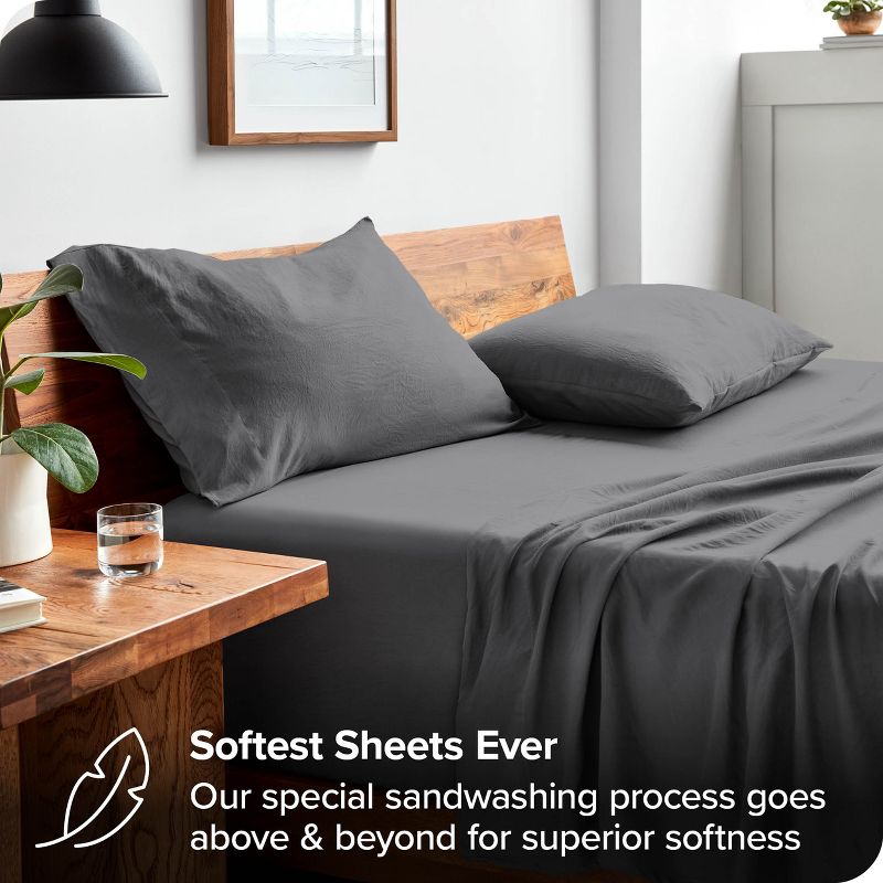 Washed Microfiber Sheet Set by Bare Home, 3 of 9
