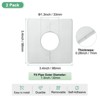 Unique Bargains Self-Adhesive Durable Multipurpose Easy Installation Escutcheon Plate 2 Pcs - 3 of 4