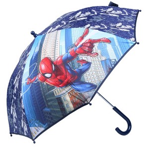 Disney Marvel The Amazing Spider-Man Swinging Through New York CIty Stick Umbrella for Kids - 1 of 3