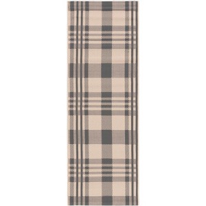 Courtyard CY6201 UV & Stain Resistant Non-Shedding Power Loomed Indoor/Outdoor Rugs - Safavieh - 1 of 4