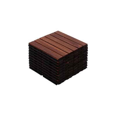Interlocking Deck Tiles, Outdoor Waterproof & Anti-slip, for Patio, Balcony, Pool Side, Bathroom, Shower, Balcony, Porch