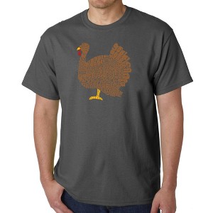 LA Pop Art Thanksgiving - Men's Word Art T-Shirt - 1 of 4