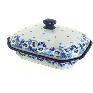 Blue Rose Polish Pottery 662 Ceramika Artystyczna Medium Covered Baker - 1 of 1