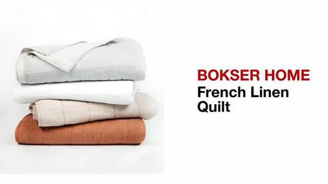 French Linen Box Stitch Quilt | BOKSER HOME, 6 of 7, play video