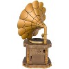 Gemmy 11 in Animated Spinning Gramophone Tabletop Prop - Gold - 3 of 4