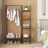 Tangkula Metal Garment Rack Freestanding Clothes Closet Storage Organizer with Shelves - 4 of 4