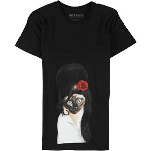 Elevenparis Mens Tattoo Cat Graphic T-Shirt - 1 of 2