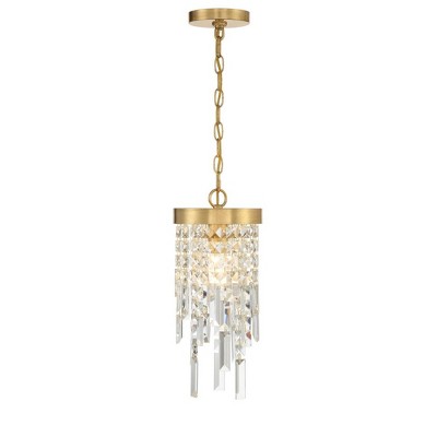 Antique Gold Crystal Indoor Pendant Light