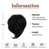 Alilang Short Tousled Layered Ponytail Hairpiece with Claw Clip Heat Resistant Synthetic Hair Natural Texture - 3 of 4