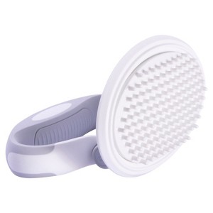 Pet Life Gyrater Swivel Travel Silicone Massage Grooming Cat Brush, White - 1 of 1