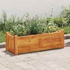 vidaXL Raised Bed Warm Rustic Acacia Wood Large Raised Bed Rectangular - 3 of 4