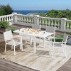 Extentable Outdoor Dining Table Set for 4-6 Persons, 31.5-63 inch Patio Table,  Aluminum Frame - 2 of 4