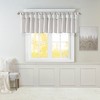 Faux Silk Bead Trim Luxurious Window Valance, DIY Twist Tab Top with Extra Lining Multi-Color Valance for All Decor Styles - 3 of 4