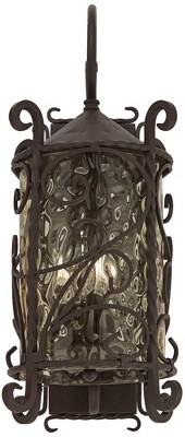 Casa Seville Dark Walnut Iron Scroll 23 3/4" Outdoor Wall Light