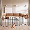 ELECWISH 5 Panels Foldable Gate 27.5"-129" Extra-Wide Playpen,  Freestanding,  Auto-Close Door, Double Locking System - 2 of 4