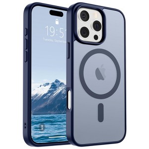 BONGEEK 3-in-1 protective case for iPhone 16 Pro Max, [MagnSafe compatible] translucent ultra-thin case, fingerprint and scratch resistant. - 1 of 4