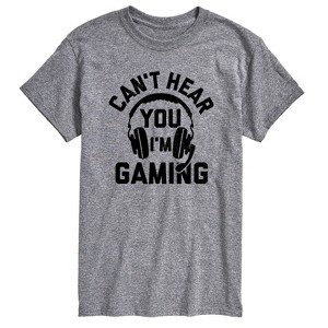 Men's - Instant Message - Cant Hear You Gaming Short Sleeve Graphic T-Shirt - 1 of 4