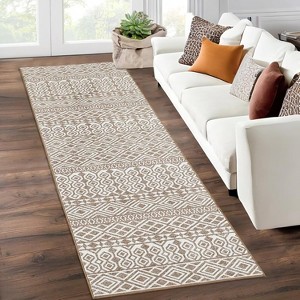 Washable Kitchen Runner Rug,Low-Pile Non-Slip Farmhouse Carpet for Hallway, Entryway, Bathroom & Bedroom - 1 of 4