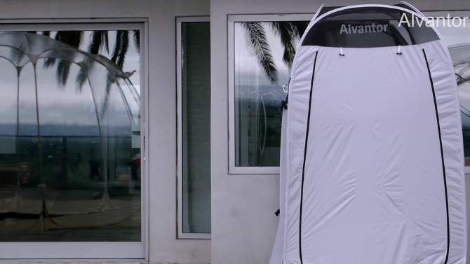 4&#39; x 4&#39; x 7&#39; Pop-up Portable Outdoor Shower Tent - Alvantor, 2 of 11, play video